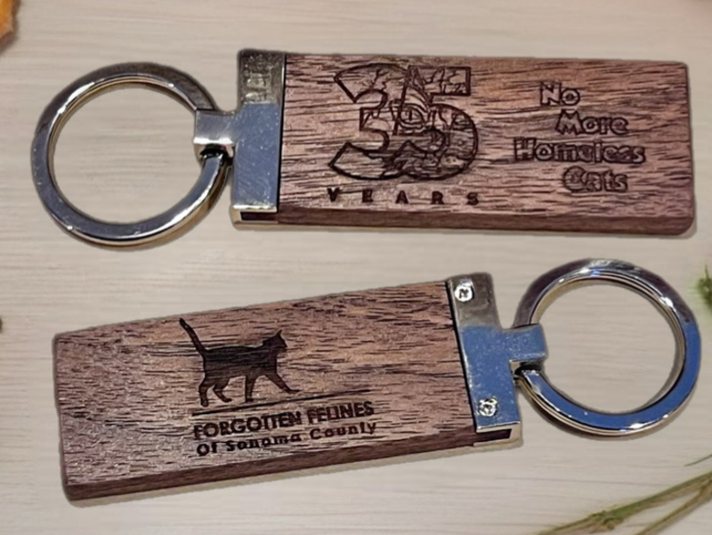 35th Anniversary Keychains for Forgotten Felines of Sonoma County
